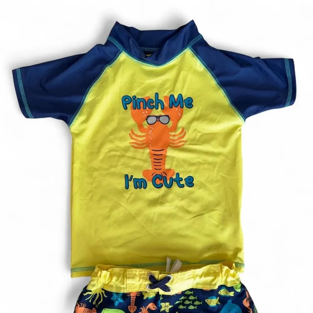 Mick Mack Boys 2-Piece Swim Set - Swim Trunks Size 7